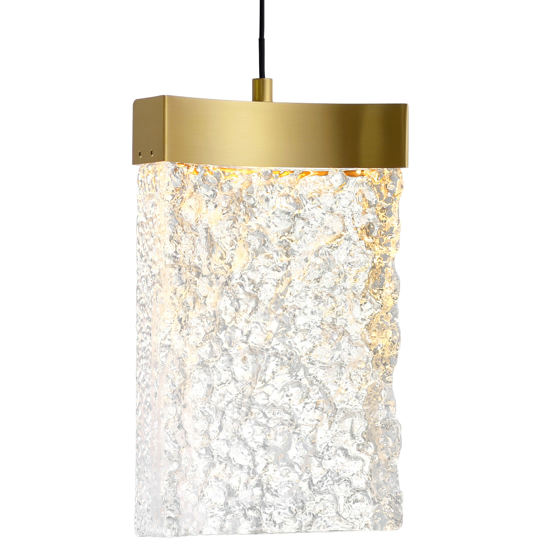 Lava LED 6 inch Brass Mini Pendant Ceiling Light