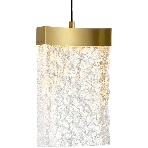 Lava LED 6 inch Brass Mini Pendant Ceiling Light