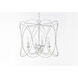 Trellis 4 Light 19 inch Weathered White Multi-Light Pendant Ceiling Light