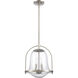 Connection 2 Light 12 inch Satin Nickel Pendant Ceiling Light