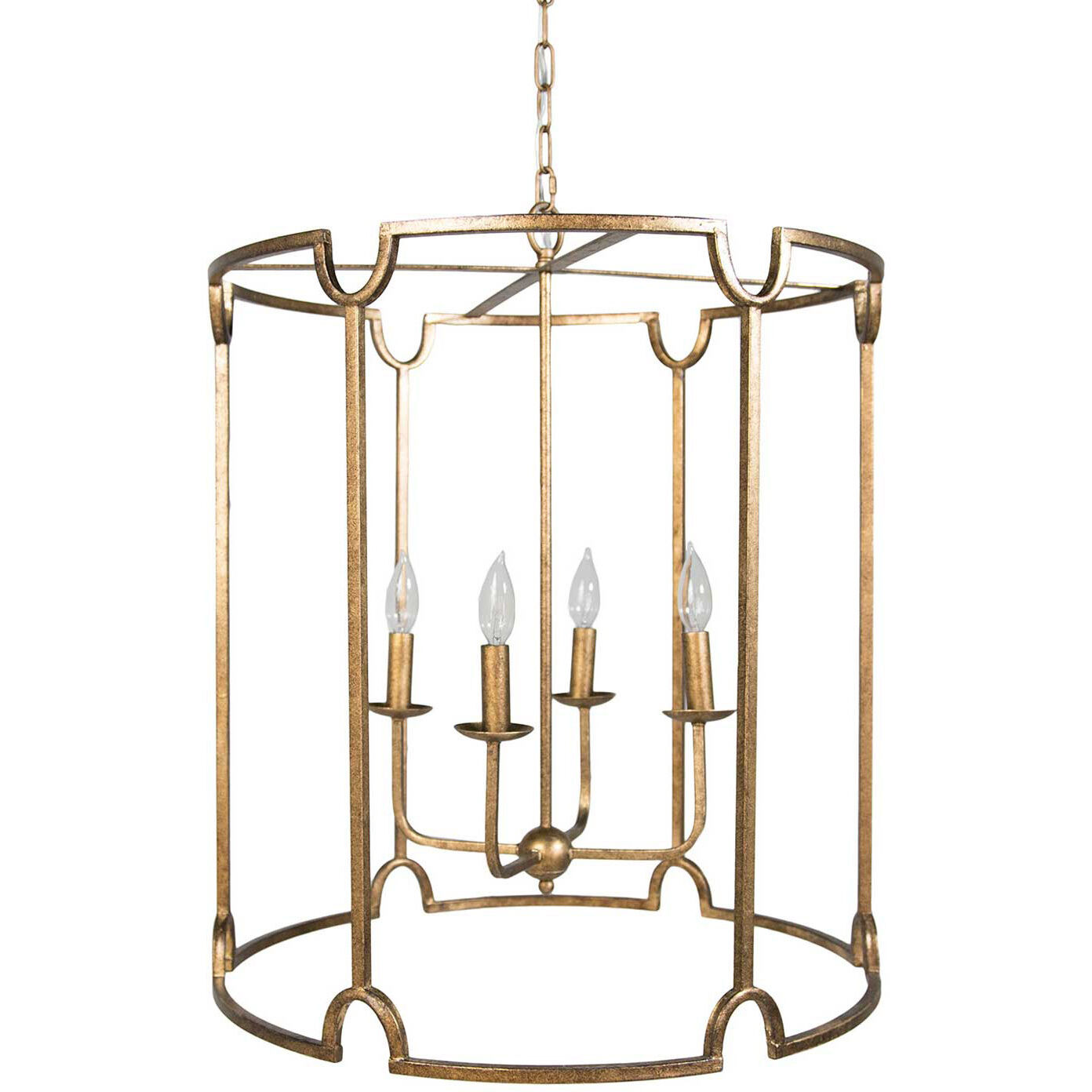 Stella 4 Light 20 inch Ashwell Gold Chandelier Ceiling Light