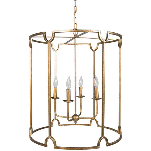 Stella 4 Light 20 inch Ashwell Gold Chandelier Ceiling Light