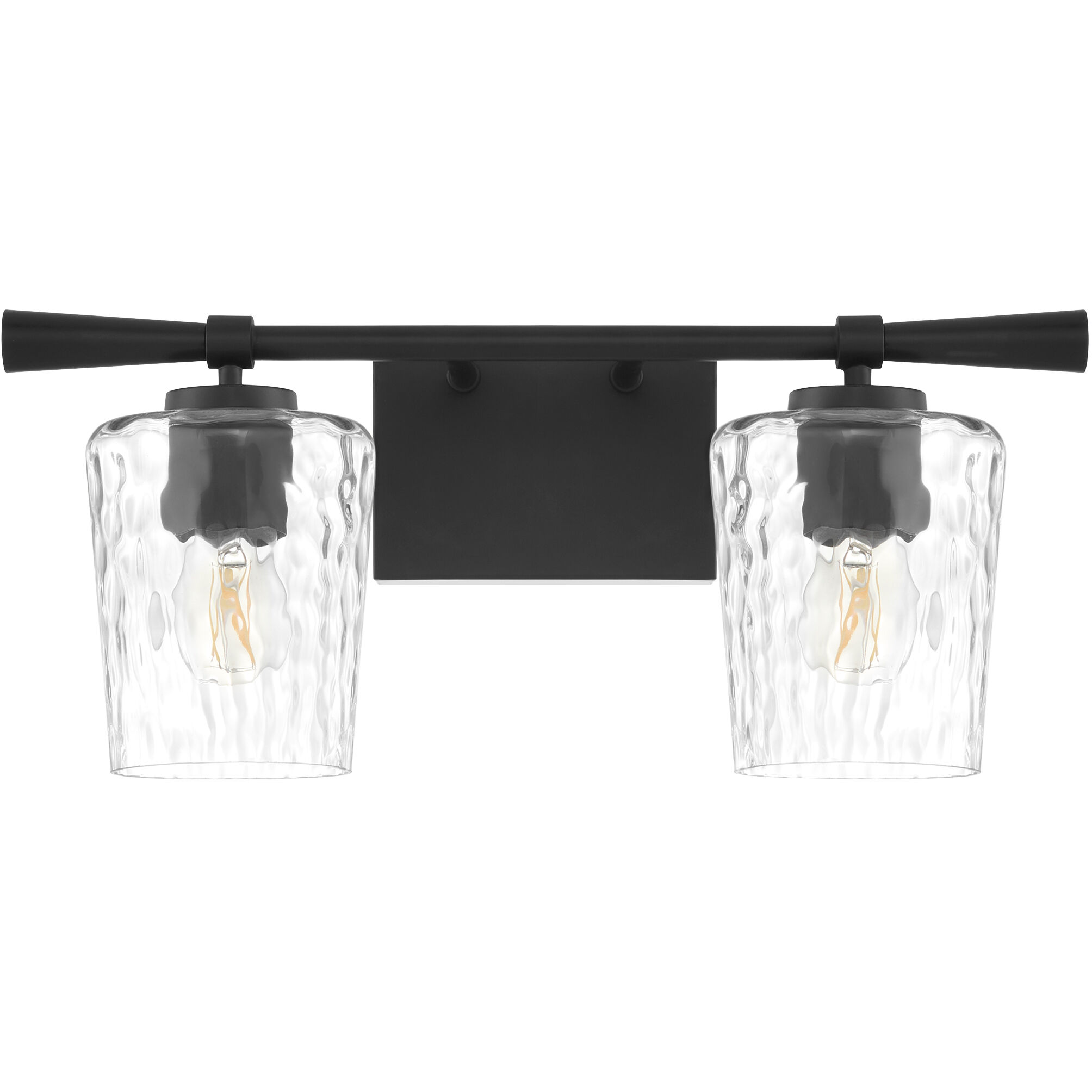 Goodwin 2 Light 19.13 inch Matte Black Vanity Light Wall Light