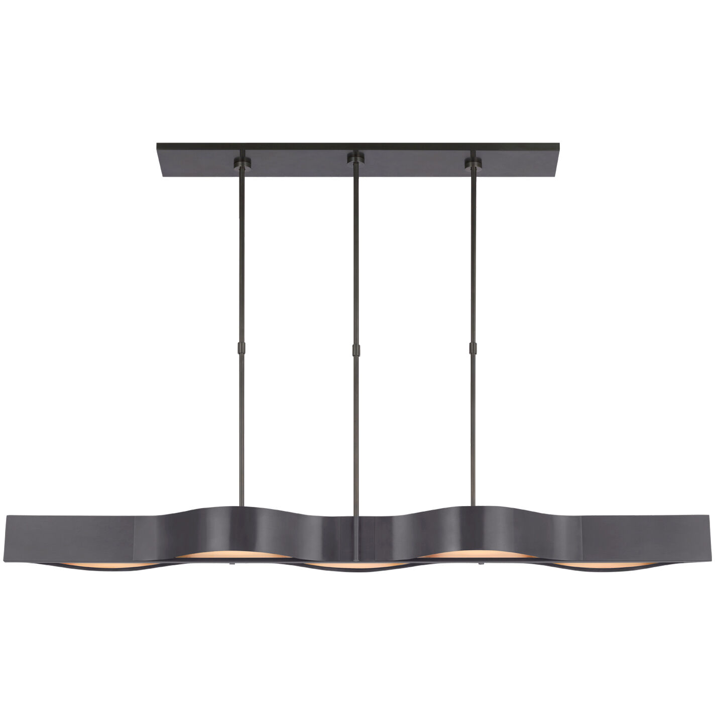 Kelly Wearstler Avant LED 60 inch Bronze Linear Pendant Ceiling Light