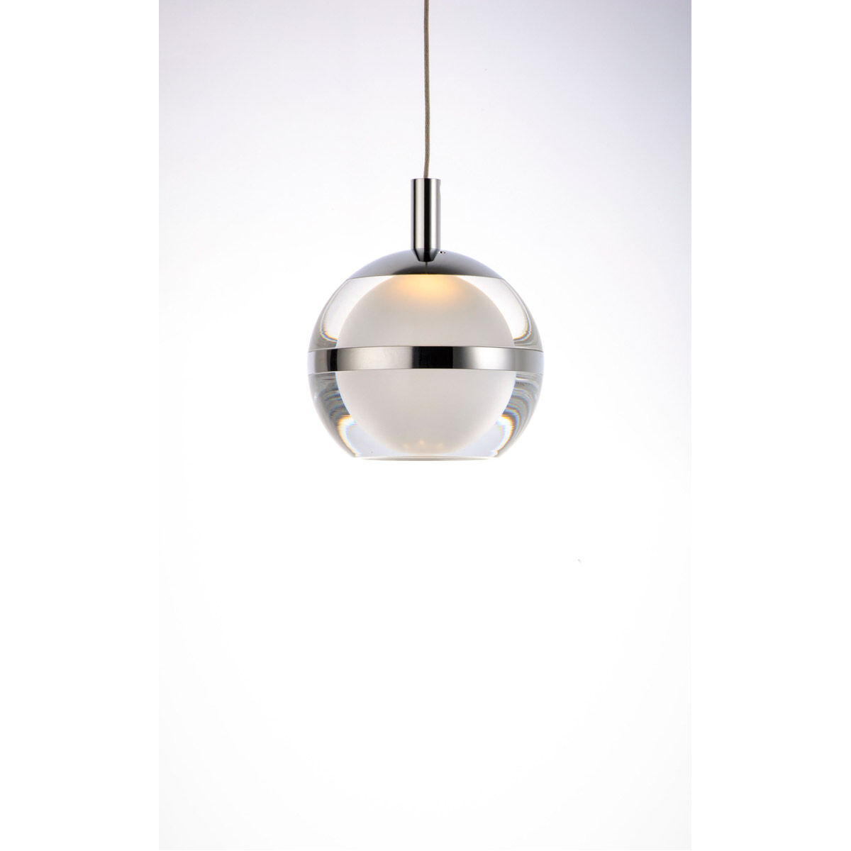 Swank LED 11.75 inch Polished Chrome Multi-Light Pendant Ceiling Light