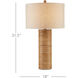 Salome 31.5 inch 150 watt Natural Table Lamp Portable Light