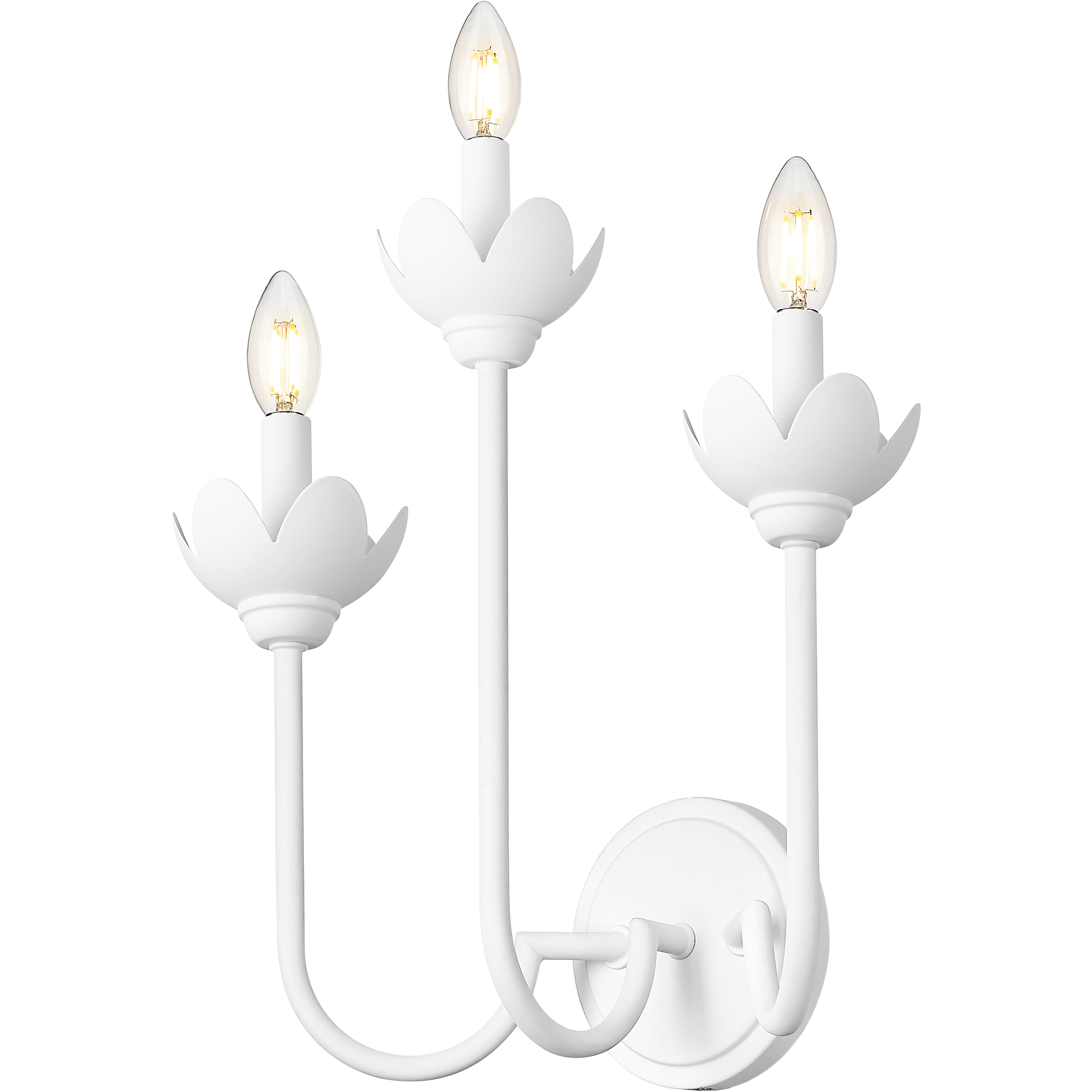 Allistair Wall Sconce Wall Light in Tundra White