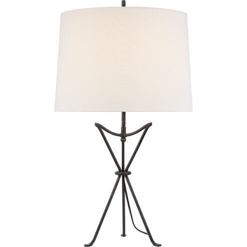 Thomas O'Brien Neith 29.75 inch 15 watt Aged Iron Table Lamp Portable Light, Medium