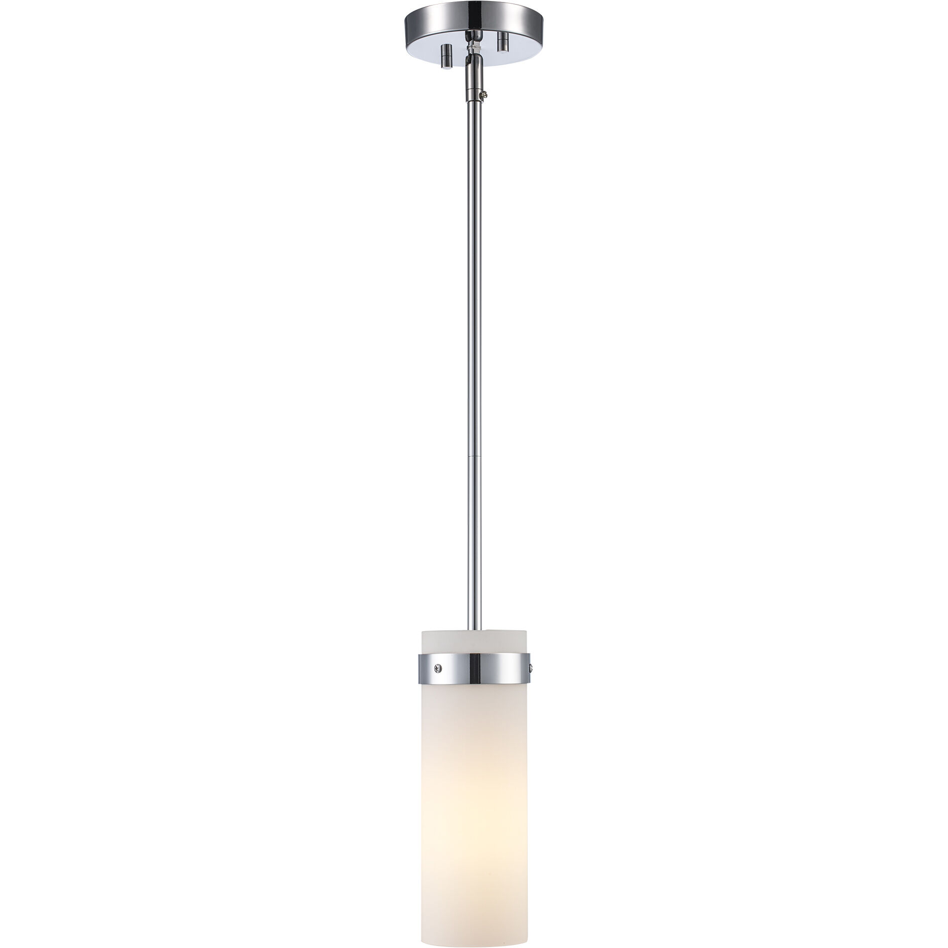 Crosby 1 Light 4 inch Polished Chrome Cylinder Mini Pendant Ceiling Light