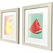 Happy Fruit Multi and Blue and Yellow and Red Framed Art