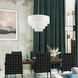 Manorwood 8 Light 35 inch Brushed Nickel Pendant Chandelier Ceiling Light
