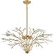 Flora Grace 9 Light 38 inch Champagne Gold Chandelier Ceiling Light