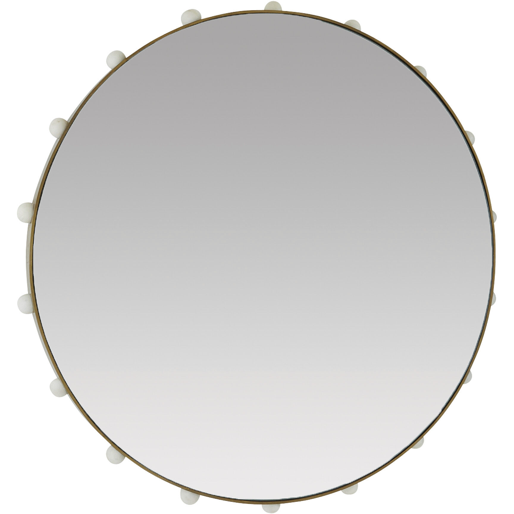 Estera 3 inch Antique Brass Mirror