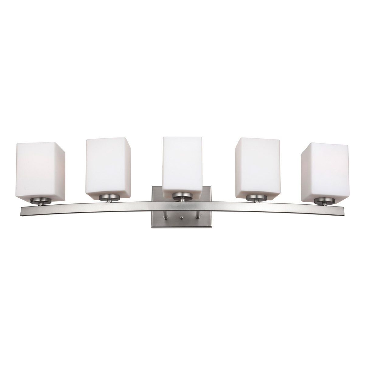 Signature 5 Light 34 inch Brushed Nickel Vanity Light Wall Light