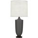 Michael Berman Hadrian 28.75 inch 150.00 watt Matte Ash Table Lamp Portable Light in Deep Patina Bronze