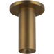 Mason LED 2.25 inch Vintage Brass Semi Flush Mount Ceiling Light