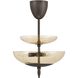 Fiorello 3 Light 14.5 inch Forged Bronze Convertible Pendant Ceiling Light