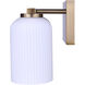 Bram 2 Light 12.5 inch Gold Vanity Fixture Wall Light