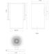 Nordic LED 7 inch Black Exterior Wall Sconce