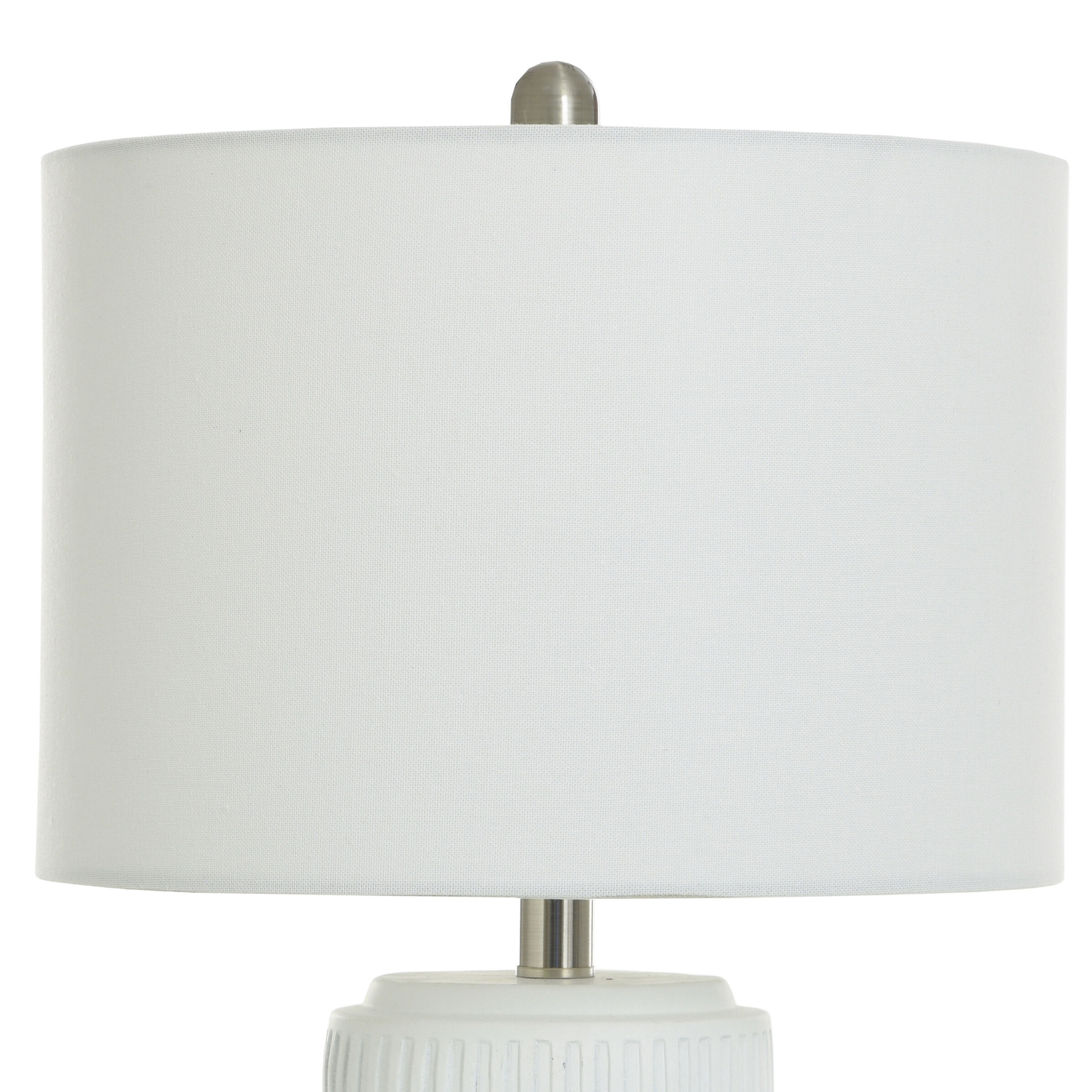 Joni 21 inch 60 watt White Table Lamp Portable Light