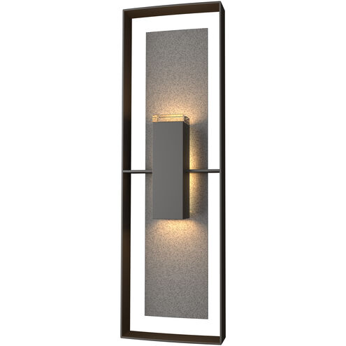Shadow Box 2 Light 34 inch Coastal Oil Rubbed Bronze and Coastal Natural Iron Outdoor Sconce in Coastal Oil Rubbed Bronze/Coastal Natural Iron, Tall