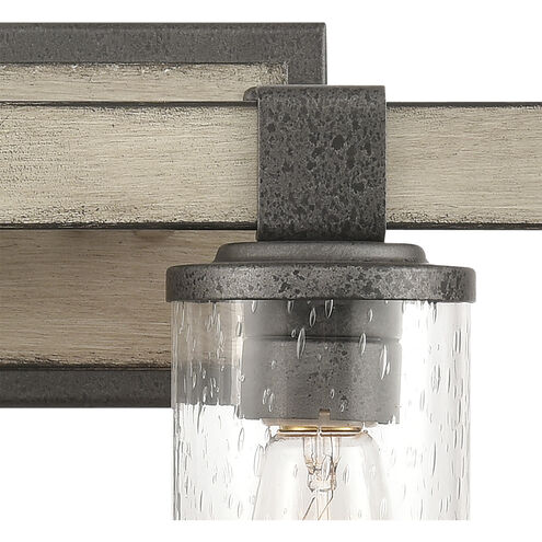 Annenberg 4 Light 29 inch Anvil Iron with Distressed Antiqued Gray Vanity Light Wall Light