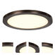 Disc LED 9.5 inch Bronze Flush Mount Ceiling Light