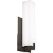 Cosmo LED 19.1 inch Charcoal Outdoor Wall Light in LED 80 CRI 3000K, No Options, Integrated LED