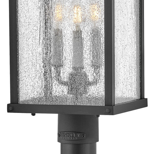 Heritage Beacon Hill 3 Light 26.25 inch Museum Black Outdoor Post Mount Lantern