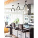 Happy LED 22.5 inch Oil Rubbed Bronze Pendant Ceiling Light, Small