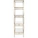Canberrn 82 X 21.75 inch Gold Etagere