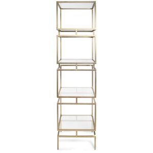 Canberrn 82 X 21.75 inch Gold Etagere
