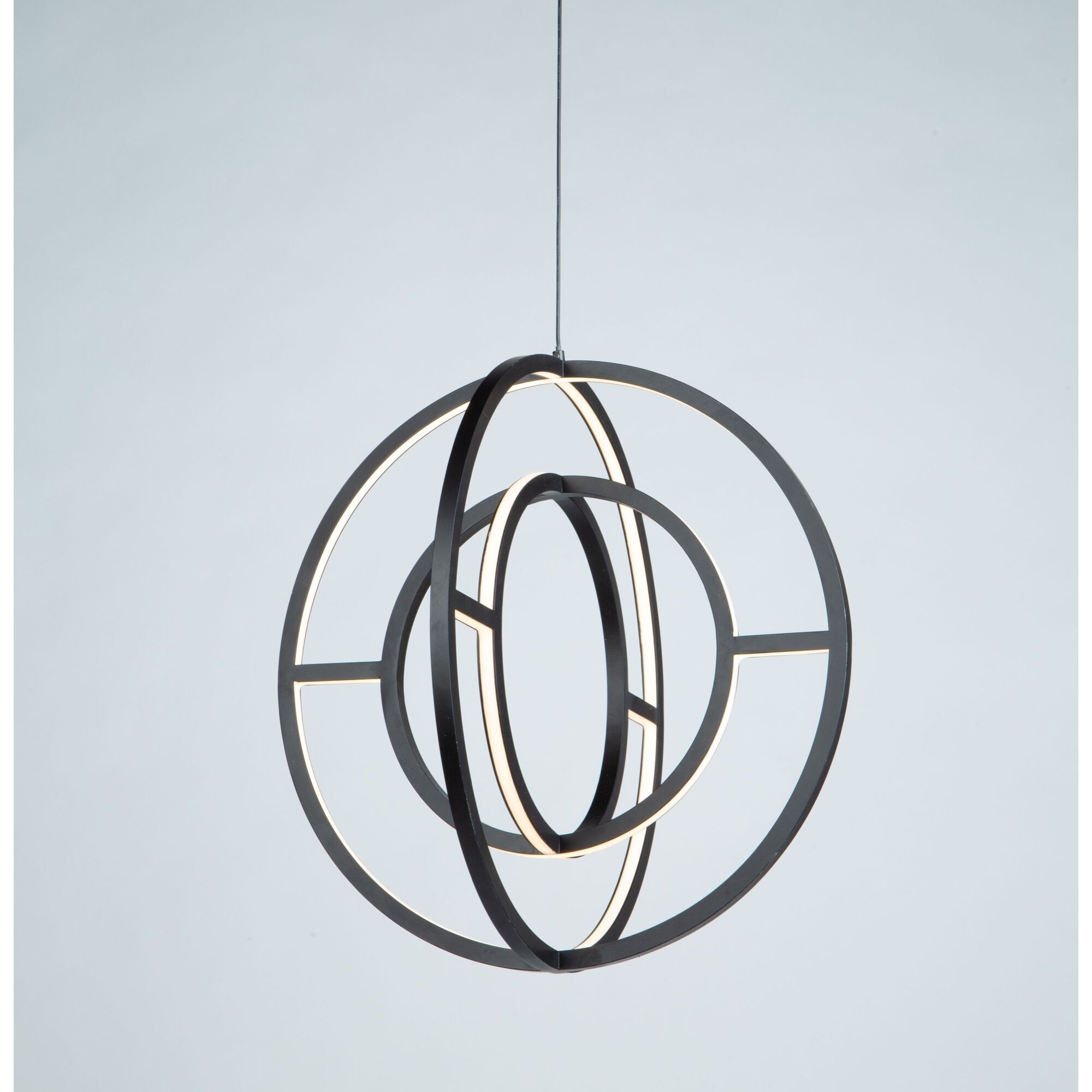 Celestial 4 Light 22 inch Matte Black Chandelier Ceiling Light