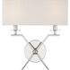 Arondale 2 Light 14 inch Polished Nickel Wall Sconce Wall Light