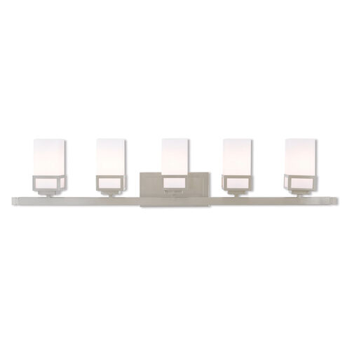 Harding 5 Light 43 inch Brushed Nickel Bath Vanity Wall Light