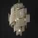 Fontaine 7 Light 23.5 inch Golden Silver Chandelier Ceiling Light