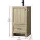 Soma 18 X 34 inch Mango Wood Bathroom Vanity Cabinet