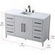 Millie 54 X 35 inch Grey Bathroom Vanity Cabinet