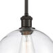 Ballston Large Athens 1 Light 10 inch Oil Rubbed Bronze Pendant Ceiling Light in Seedy Glass, Ballston