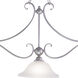 Monrovia LED 43.75 inch Brushed Nickel Linear Chandelier Ceiling Light