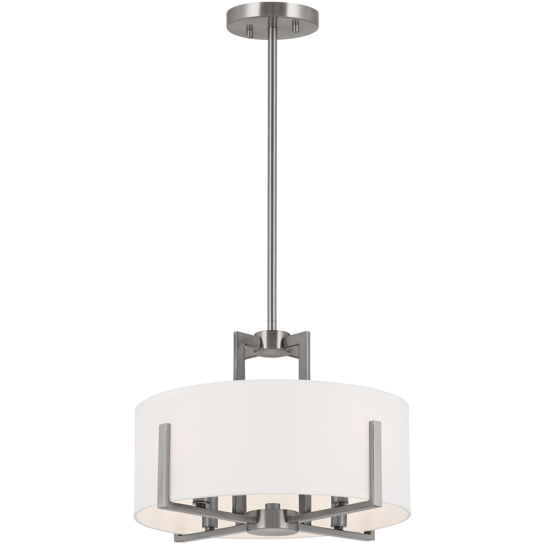 Malen LED 15.5 inch Classic Pewter Semi Flush Mount Ceiling Light