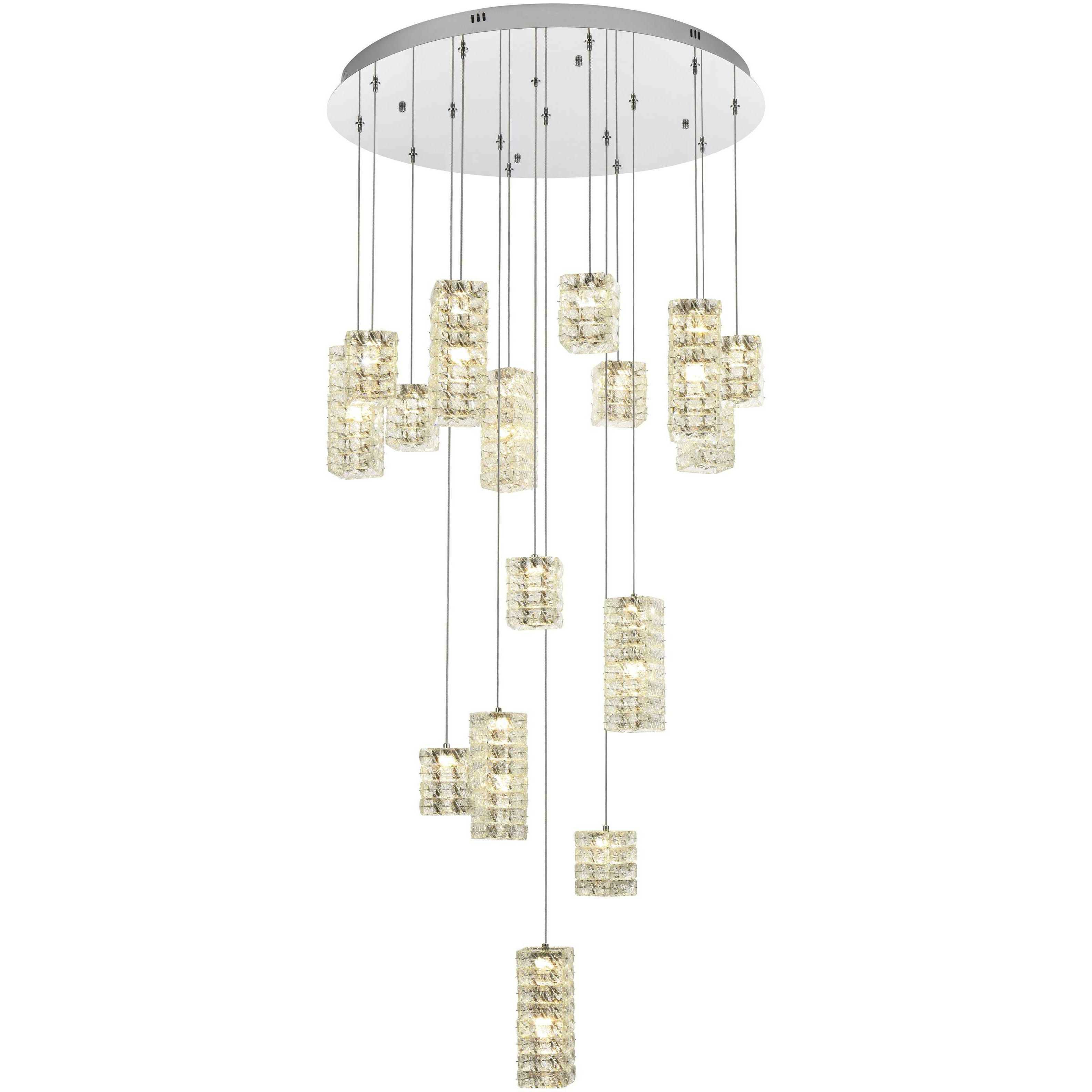 Aston 16 Light 32 inch Chrome Pendant Ceiling Light