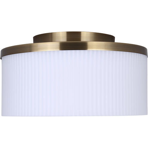 Kinslea 3 Light 14 inch Gold Flush Mount Ceiling Light