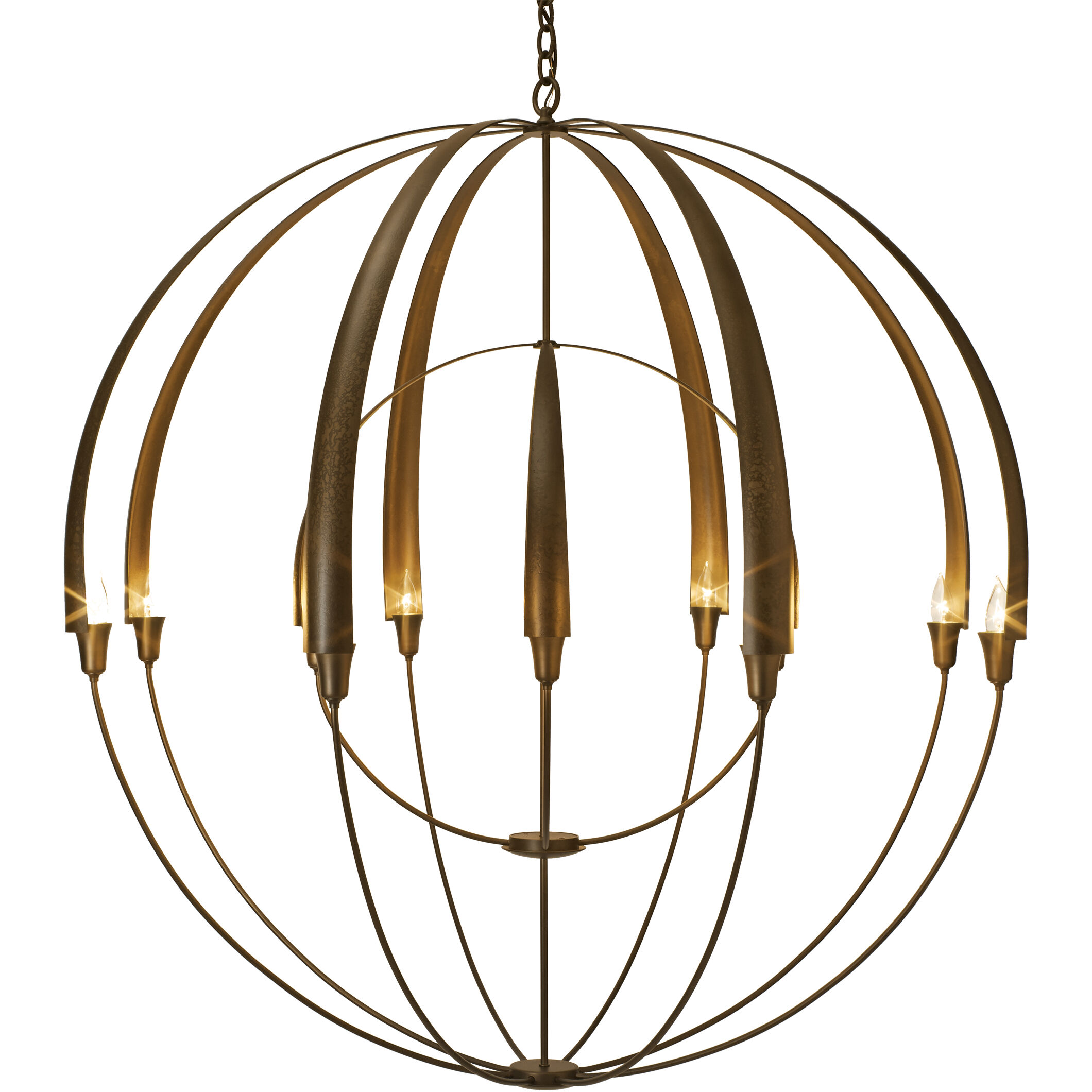 Double Cirque 12 Light 48.3 inch Dark Smoke Large Scale Chandelier Ceiling Light, Large Scale