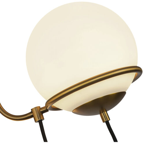 Alba 3 Light 22.88 inch Aged Brass Chandelier Ceiling Light