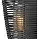 Open Air Luca 1 Light 12 inch Black Outdoor Wall Mount Lantern