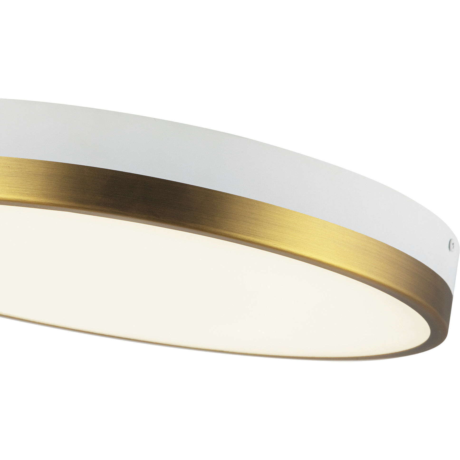 Alora Mood Adelaide LED 15 inch Aged Gold/White Flush Mount Ceiling Light in Aged Gold and White