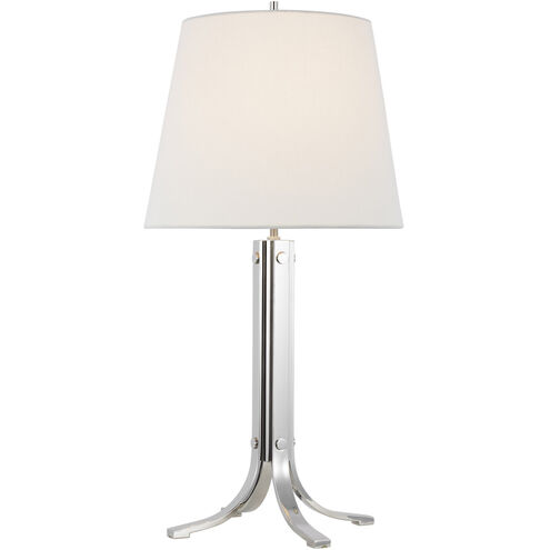 TOB by Thomas O'Brien Logan 30 inch 9.5 watt Polished Nickel Table Lamp Portable Light
