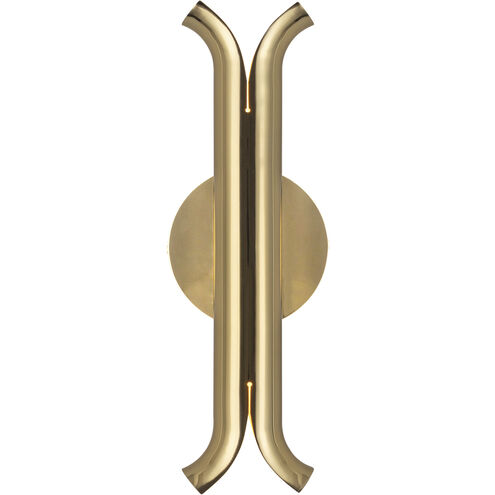 Husk Wall Sconce Wall Light in Metallic Brass