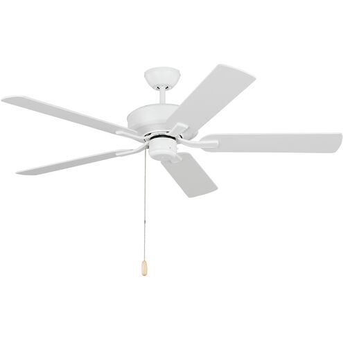 Linden 52 52 inch Matte White Ceiling Fan